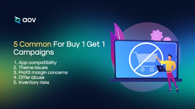 5 common challenges of buy 1 get 1 free Shopify campaigns