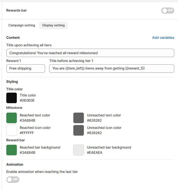 personalize offer content and styling to align with brand