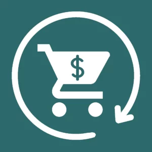 ReConvert Upsell & Cross Sell app logo featuring a shopping cart icon