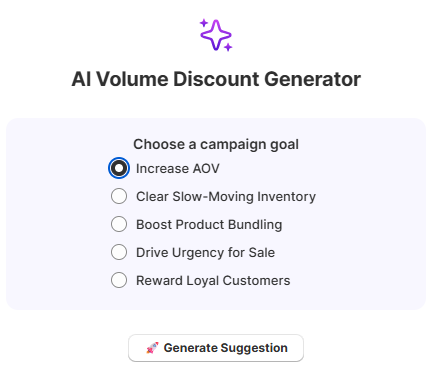 AI suggestions