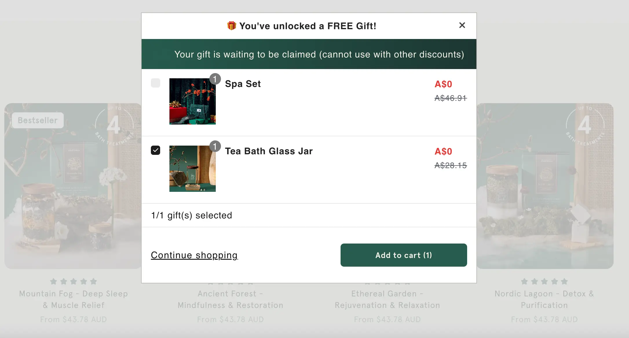 Inoki create tiered pricing on Shopify with free gifts