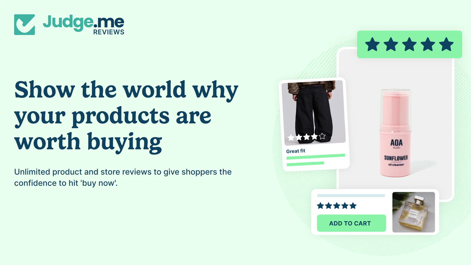 Judge.me reviews app offers unlimited product and store reviews to boost your sales on Shopify