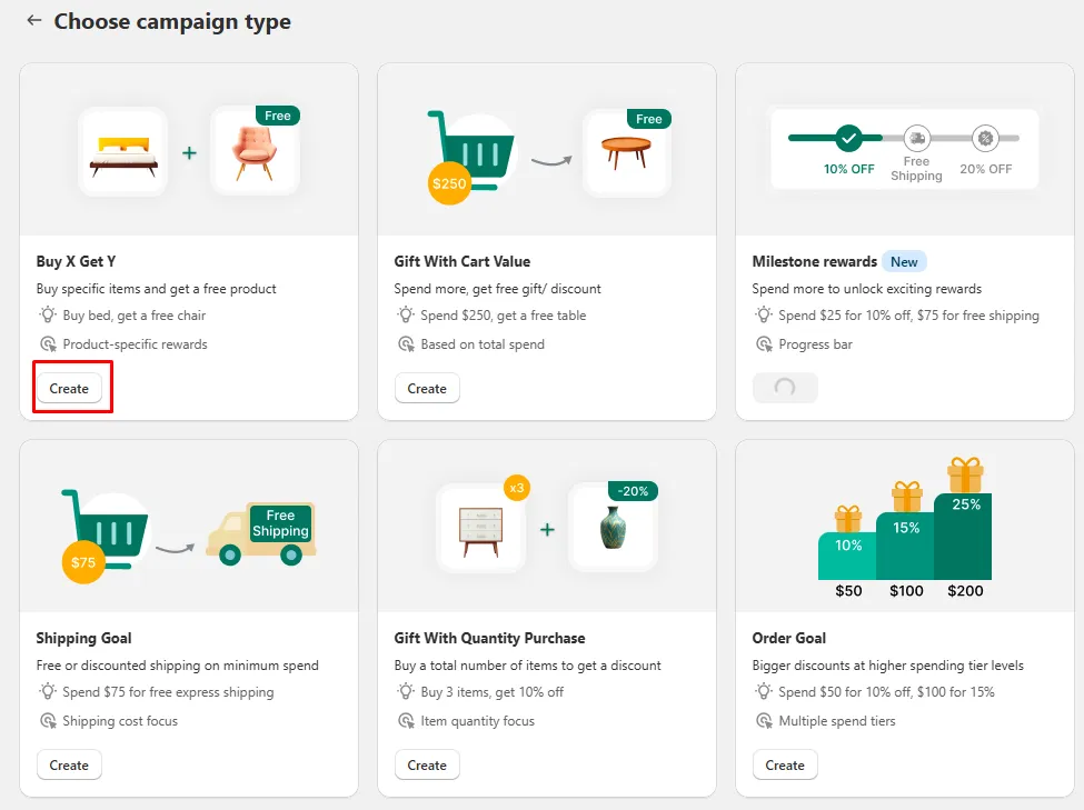 Choose your discount type on AOV.ai