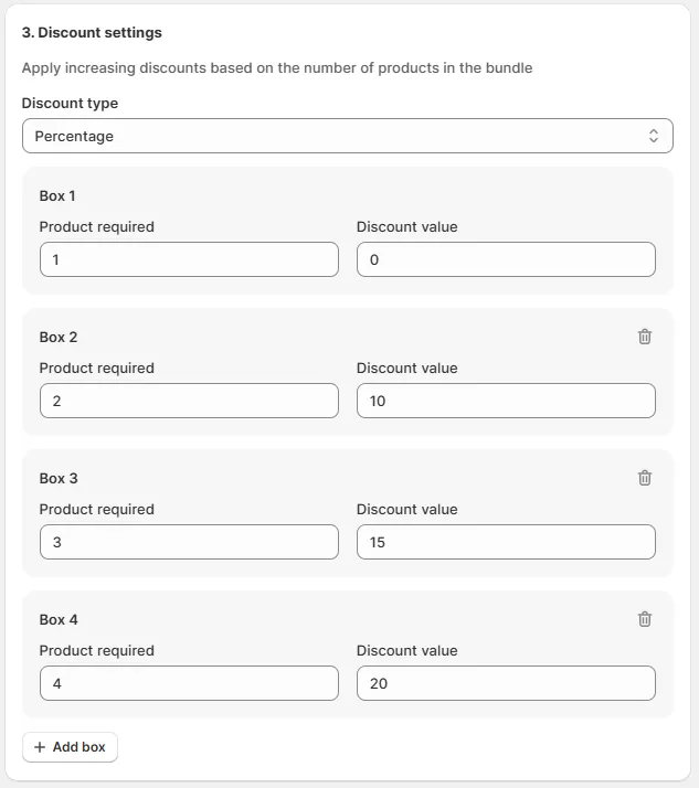 Configure pricing rules and discount structures