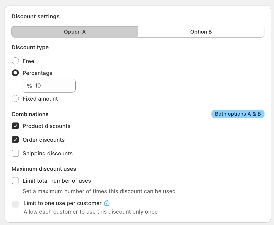 Configure targeted customer discounts 