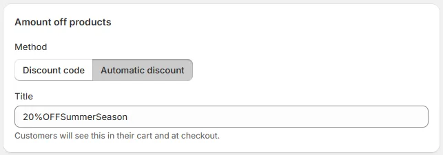 Configure your automatic discount settings on aov-ai