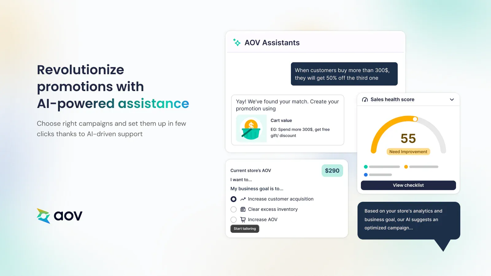 Create advanced customer-based discounts on Shopify with aov-ai Free Gift