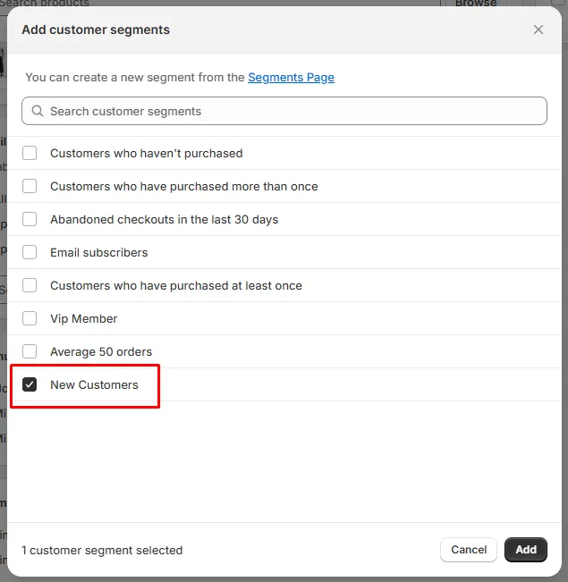 Define customer eligibility on AOV.ai